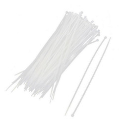 Аксессуары к шкафам и стойкам Hyperline WR-SHN-25-100W Стяжка-хомут 2.5х100мм, кабельная нейлоновая неразъемная, полиамид 6.6, цвет белый (100шт)