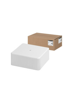 Коробка распаячная/ Коробка распаячная КР 100х100х44 ОП белая IP40