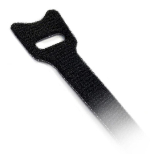 Аксессуары Hyperline Hyperline WASN-180-BK-10 Хомут для кабеля, липучка с мягкой застежкой, 180x15 мм, черный (10 шт.)