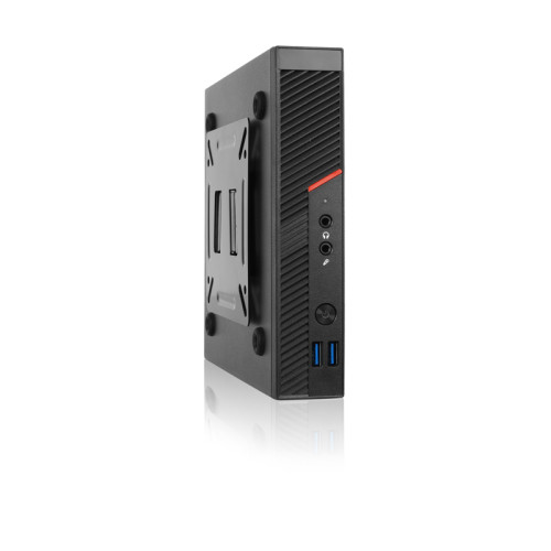 МиниПК/ Foxline FL-L500-AD120-610-D65 miniPC, black, w/adapter 19V 120W, w/2xUSB3.0, HDA, VESA, CPU cooler, w/power cord, w/T660D11(H660) MB