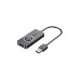 Внешняя звуковая карта Vention USB c регулятором громкости Черная Внешняя звуковая карта Vention USB c регулятором громкости Черная