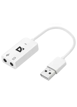 Defender Внешняя USB звуковая карта Audio USB USB - 2х3,5 мм jack, 0.1 м