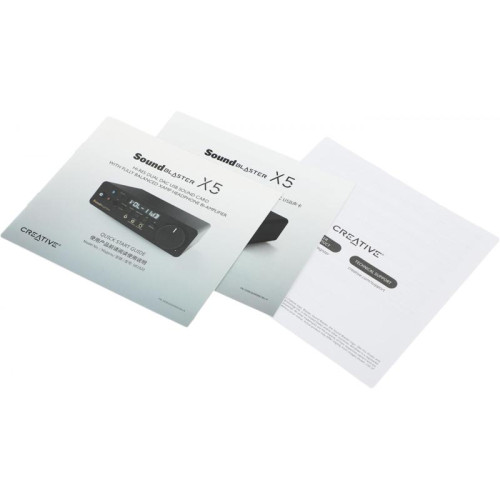 Звуковая карта Creative USB Sound Blaster X5 (Cirrus Logic CS43198) 5.1 Ret [70SB182000000]