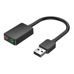 Внешняя звуковая карта Vention USB Черная, шт.