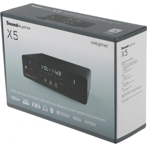 Звуковая карта Creative USB Sound Blaster X5 (Cirrus Logic CS43198) 5.1 Ret [70SB182000000]