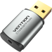 Внешняя звуковая карта Vention USB Серая