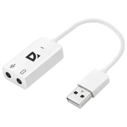 Defender Внешняя USB звуковая карта Audio USB USB - 2х3,5 мм jack, 0.1 м