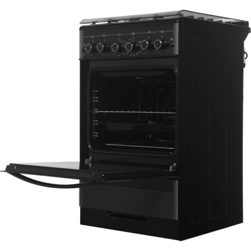 Плита Газовая Gefest ПГ 5300-02 0046 черный (стеклянная крышка) реш.чугун