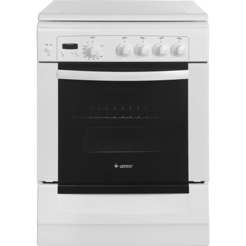 Плита Газовая Gefest 6100-03 белый (металлическая крышка) реш.чугун