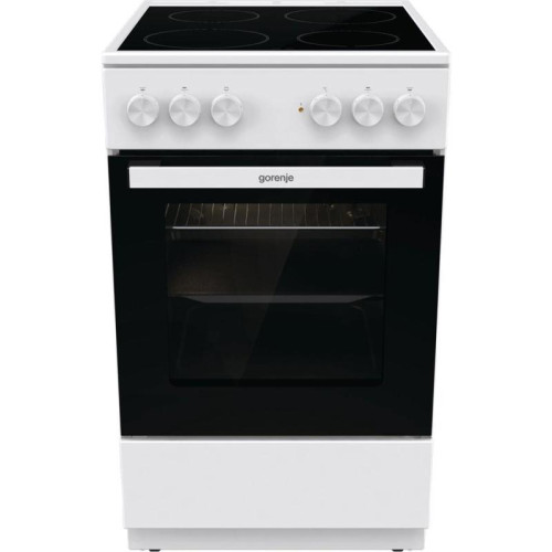 Плита Электрическая Gorenje GEC5A12WG-B белый стеклокерамика (без крышки)