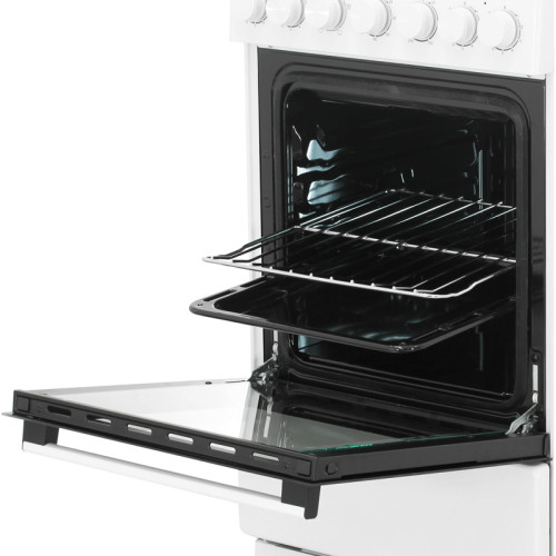 Электрическая плита Midea/ Электрическая плита Midea, отдельностоящая, электрическая варочная панель, 4 конфорки, механический таймер (120 мин), объем дух. шкафа 59 л, 4 режима нагрева, цвет белый