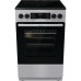 Плита Gorenje/ Плита Gorenje, полезный объем 70 л, эргономичные переключатели, сенсорный программатор IconLED, эмаль SilverMatte, очистка паром, индикатор остаточного тепла для каждой конфорки, телескопические направляющие, дверца CompactDoor 2 стекла + 1