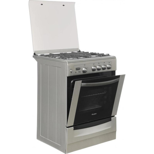 Плита Газовая Gefest 6100-03 0004 нержавеющая сталь (стеклянная крышка) реш.чугун