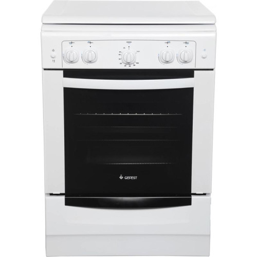 Плита Газовая Gefest ПГ 6100-02 0309 белый (металлическая крышка) реш.чугун