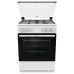 Газовая плита Gorenje, автоматический электроподжиг варочной поверхности и духовки, чугунные решетки, цвет белый