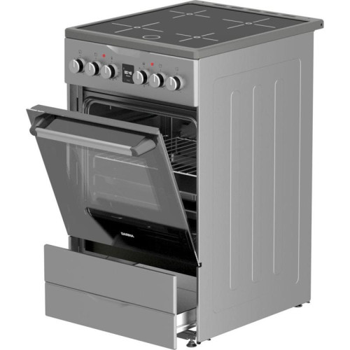 Плита Электрическая Darina PLS ECI 241 616 1S серебристый/черный стеклокерамика (без крышки)