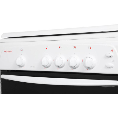 Плита Газовая Gefest ПГ 1200-С6 К33 белый (металлическая крышка) реш.сталь