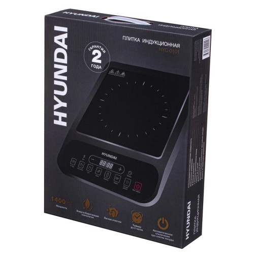 Плита Индукционная Hyundai HYC-0101 черный стеклокерамика (настольная)