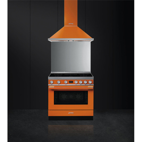Варочные центры SMEG/ Portofino, Отдельностоящий варочный центр, 90*60 см, оранжевый