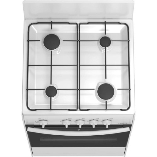 Плита Газовая Darina S GM 441 001 W белый/черный реш.сталь