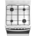 Плита Газовая Darina S GM 441 001 W белый/черный реш.сталь