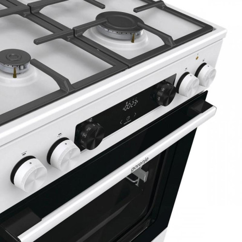 Плита Комбинированная Gorenje GKS6C71WF белый (металлическая крышка) реш.чугун Плита Комбинированная Gorenje GKS6C71WF белый (металлическая крышка) реш.чугун