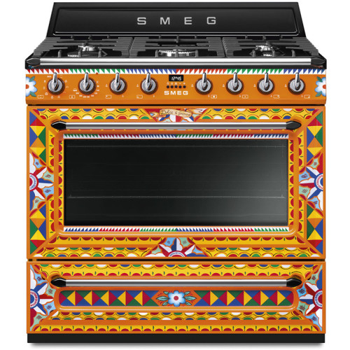 Варочные центры SMEG/ Sicily is My Love, Отдельностоящий варочный центр, D&G, разноцветный