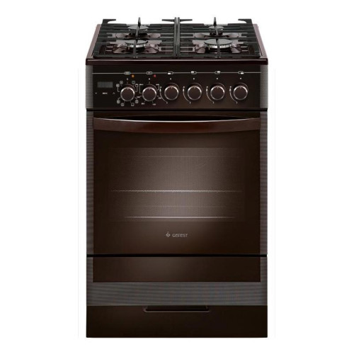 Плита Комбинированная Gefest ПГЭ 5502-03 0045 коричневый (без крышки) реш.чугун