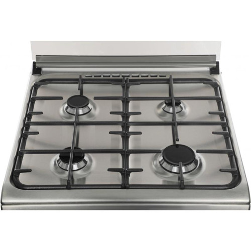 Плита Газовая Gefest 6100-03 0004 нержавеющая сталь (стеклянная крышка) реш.чугун