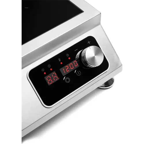 Плита Индукционная Kitfort КТ-143 серебристый/черный стеклокерамика (настольная)