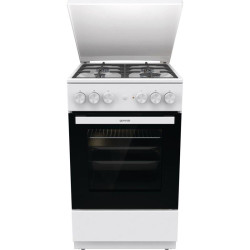 Плита Комбинированная Gorenje GK5A42WF-B белый (металлическая крышка) реш.чугун