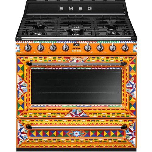 Варочные центры SMEG/ Sicily is My Love, Отдельностоящий варочный центр, D&G, разноцветный
