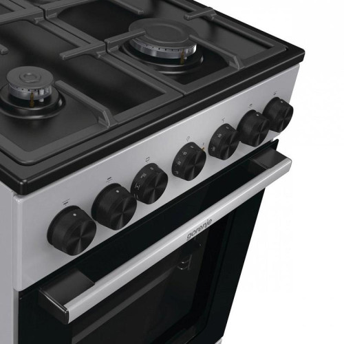 Плита Комбинированная Gorenje GK5B44SF серебристый (стеклянная крышка)