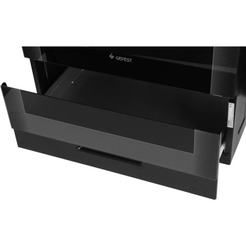 Плита Комбинированная Gefest ПГЭ 6502-02 0044 черный (без крышки) реш.чугун