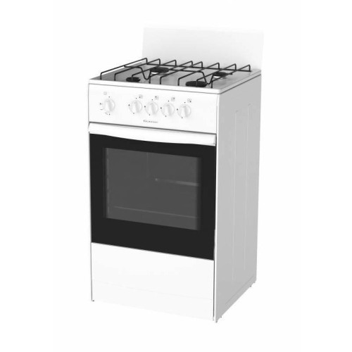 Плита Газовая Darina S4 GM 441 101 W белый/черный реш.сталь