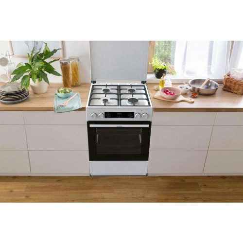 Плита Комбинированная Gorenje GKS6C71WF белый (металлическая крышка) реш.чугун Плита Комбинированная Gorenje GKS6C71WF белый (металлическая крышка) реш.чугун