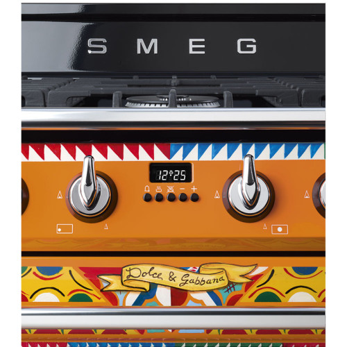 Варочные центры SMEG/ Sicily is My Love, Отдельностоящий варочный центр, D&G, разноцветный