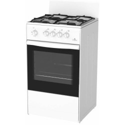 Плита Газовая Darina S GM 441 001 W белый (без крышки) реш.сталь