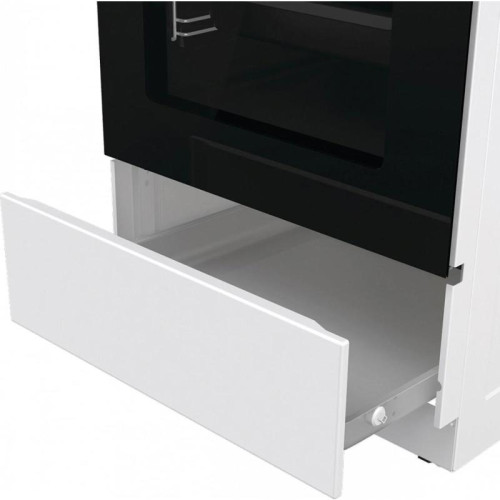 Плита Комбинированная Gorenje GK5C42WF-B белый (металлическая крышка) реш.чугун