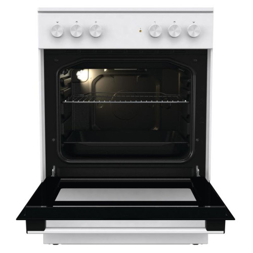 Плита Электрическая Gorenje GEC6A11WG белый стеклокерамика (без крышки)