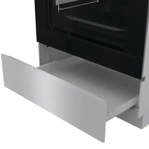 Плита Комбинированная Gorenje GKS6C72XF нержавеющая сталь (стеклянная крышка) реш.чугун