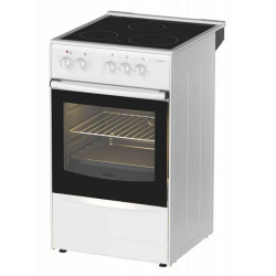 Плита Электрическая Darina 1B EC 331 606 W белый/черный стеклокерамика (без крышки)