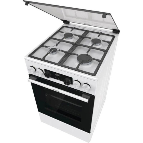 Плита Газовая Gorenje GGI5C22WF белый (стеклянная крышка) реш.чугун