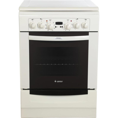 Плита Комбинированная Gefest ПГЭ 6102-03 0167 кремовый (металлическая крышка) реш.чугун