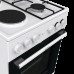 Комбинированная плита Gorenje, полезный объем 68 л, очистка паром AquaClean, сводчатая форма духовки, механическое управление, электроподжиг, цвет белый