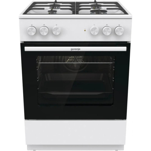 Плита Комбинированная Gorenje GK6A40WFFM белый (без крышки) реш.чугун