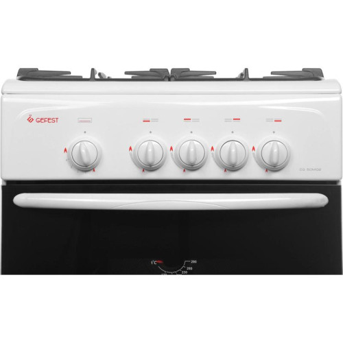 Плита Газовая Gefest CG 50М02 К73 белый (без крышки) реш.чугун
