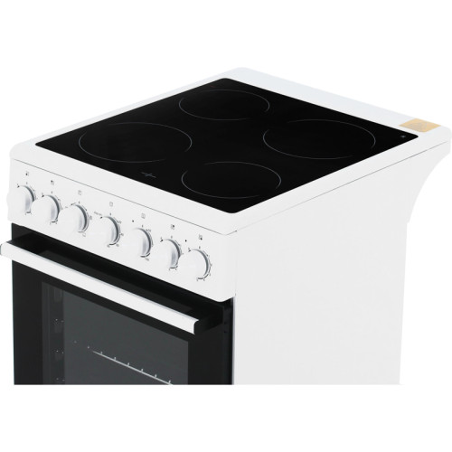 Электрическая плита Midea/ Электрическая плита Midea, отдельностоящая, электрическая варочная панель, 4 конфорки, механический таймер (120 мин), объем дух. шкафа 59 л, 4 режима нагрева, цвет белый