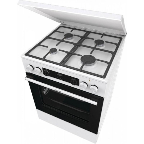 Плита Комбинированная Gorenje GKS6C71WF белый (металлическая крышка) реш.чугун Плита Комбинированная Gorenje GKS6C71WF белый (металлическая крышка) реш.чугун