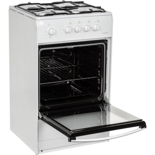 Плита Газовая Darina S GM 441 001 W белый/черный реш.сталь